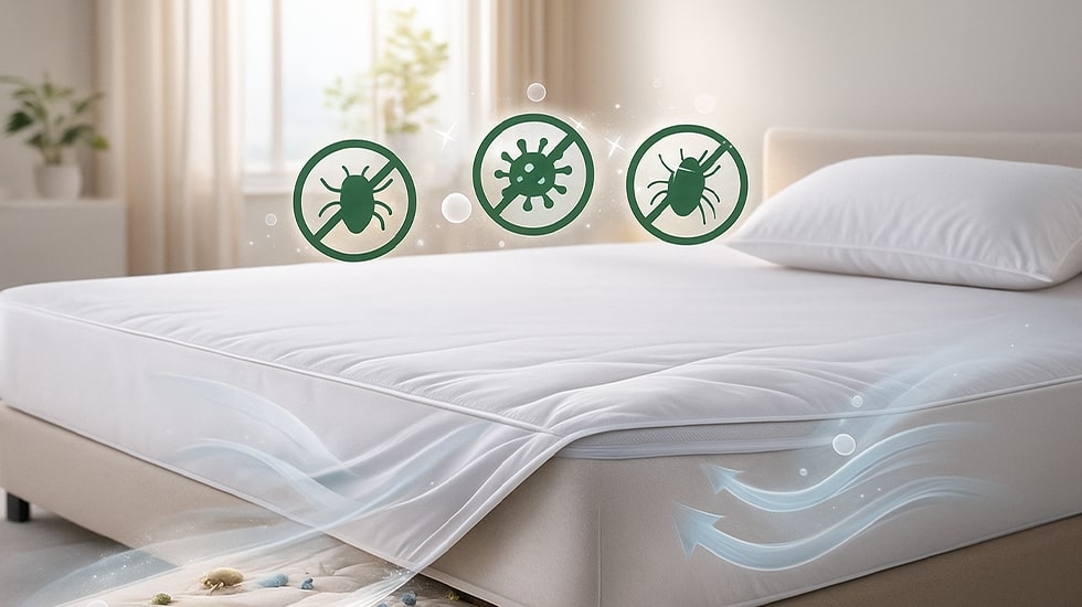 بهترین محافظ تشک خوشخواب پنبه ای ورونیکا - تنفس پذیر و راحت برای خواب عمیق و بهداشتی | ورونیکا بهترین محافظ تشک خوشخواب پنبه ای ورونیکا - تنفس پذیر و راحت برای خواب عمیق و بهداشتی | ورونیکا